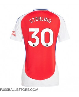 Günstige Arsenal Raheem Sterling #30 Heimtrikot Damen 2024-25 Kurzarm